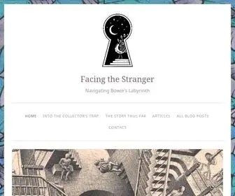 Facingthestranger.com(Navigating Bowie's Labyrinth) Screenshot