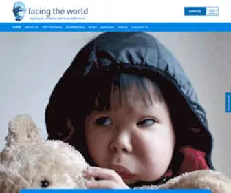 FacingtheWorld.net(UK Charity for Children with Facial Disfigurement) Screenshot