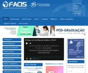 Facis.edu.br(Faculdade de Ciências da Saúde de São Paulo) Screenshot