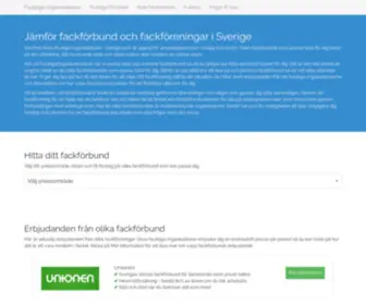 Fackligaorganisationer.se(Fackligaorganisationer) Screenshot