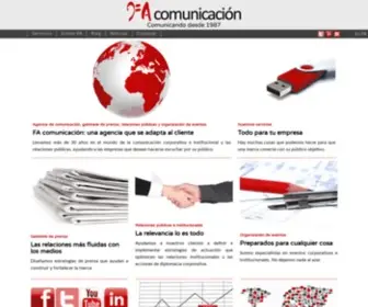 Facomunicacion.com(Agencia de Comunicación Integral Madrid) Screenshot