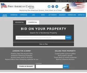 Facres.com(First American Capital RES) Screenshot