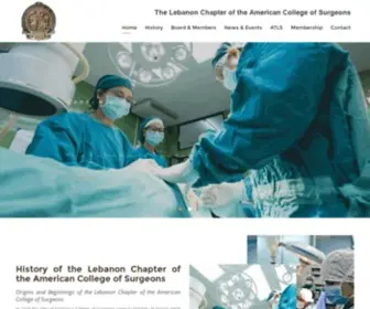 Facs-Lebanon.org(American College of Surgeons) Screenshot