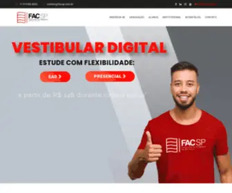 Facsp.com.br(A Faculdade do Comércio de São Paulo (FAC) Screenshot