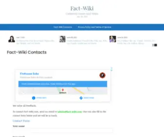 Fact-Wiki.com(Contact Us) Screenshot