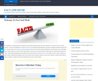 Factandmyth.com(Facts & Myths on Politics) Screenshot
