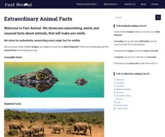 Factanimal.com(Extraordinary Animal Facts) Screenshot