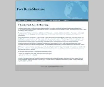 Factbasedmodeling.org(Fact Based Modeling) Screenshot