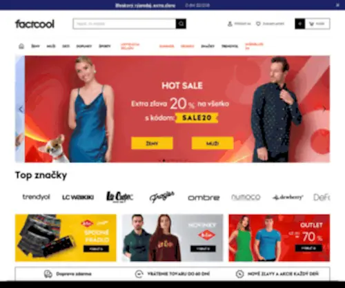 Factcool.com(Značkové oblečenie a topánky pre ženy a mužov) Screenshot