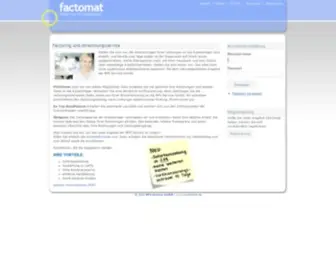 Factomat.de(Home) Screenshot