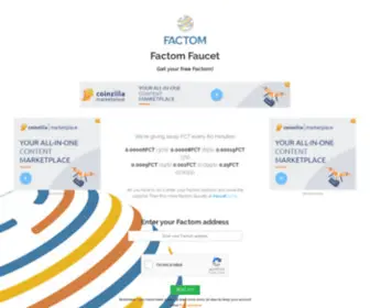 Factomfaucet.info(Factomfaucet info) Screenshot