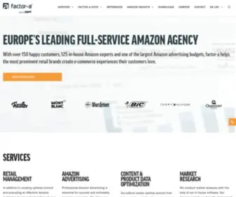 Factor-A.co.uk(The leading amazon agency) Screenshot