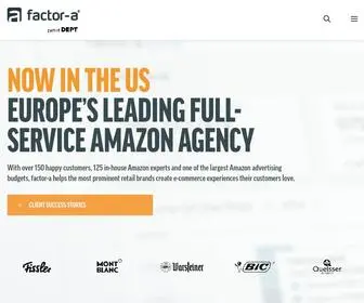 Factor-A.com(The leading amazon agency) Screenshot