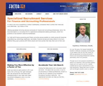 Factor-Ten.com(High Performance Executive Recruiting) Screenshot