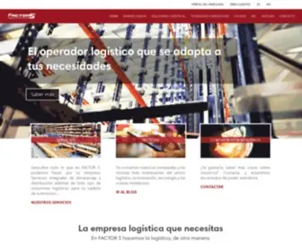 Factorcinco.com(Empresa de Logística Líder en España) Screenshot