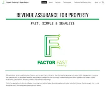 Factorfast.co.bw(Prepaid Electricity & Water Meters) Screenshot