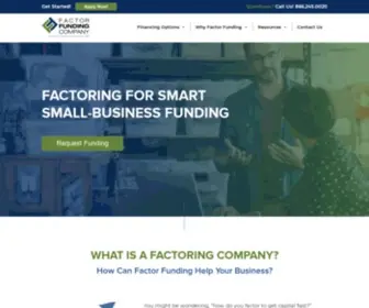 Factorfunding.com(Factoring for Smart Small Business Funding) Screenshot