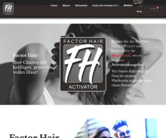 Factorhair.de(Factor Hair ist der Aktivator für ihr Haar) Screenshot