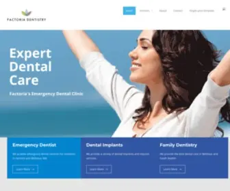 Factoriadentistry.com(Factoria Dentistry) Screenshot