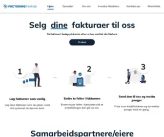 Factoringfinans.no(Factoring Finans) Screenshot