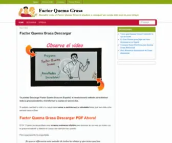 Factorquemagrasas.com(Factor Quema Grasa) Screenshot