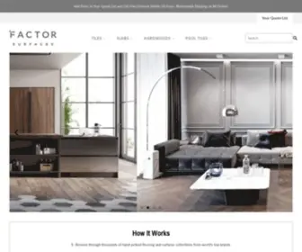 Factorsurfaces.com(A Luxury Flooring Boutique) Screenshot