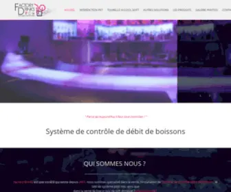 Factory-Drinks.com(Système de contrôle de débit de boisson) Screenshot