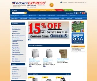 Factory-Express.com(Paper Shredders) Screenshot