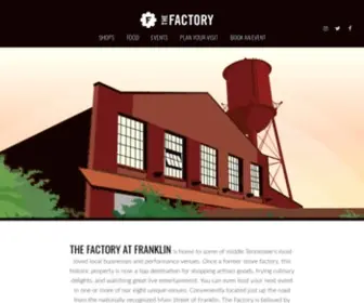 Factoryatfranklin.com(Factory at Franklin Shopping Dining Franklin & Nashville) Screenshot