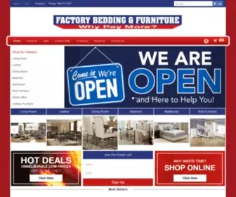 Factorybeddingfurniture.com(Midlothian IL Furniture Store) Screenshot