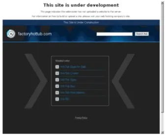 Factoryhottub.com(Hot tub) Screenshot