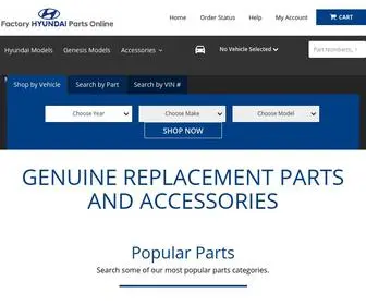 Factoryhyundaipartsonline.com(OEM Hyundai Parts & Accessories) Screenshot