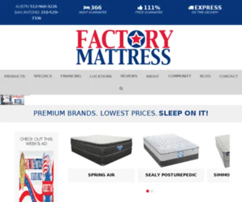 Factorymattresssales.com(Factorymattresssales) Screenshot