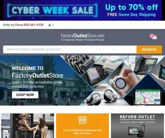 Factoryoutletstore.com(Shop major brand electronics products at discounted factory outlet prices at . Brands) Screenshot