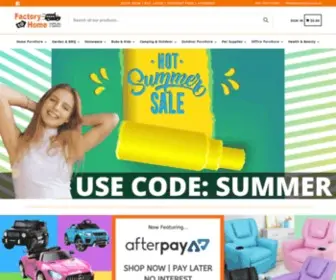 Factorytohome.com.au(Affordable Home Furniture & Homewares) Screenshot