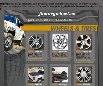 Factorywheel.ca(Factory Wheel) Screenshot