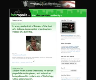 Factropolis.com(A Fun Fact Every Day) Screenshot