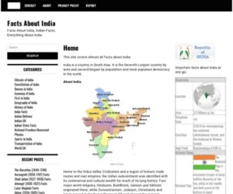 Facts-About-India.com(A Travelers blog on Facts about India) Screenshot