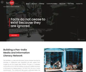 Factshala.com(INDIA MEDIA LITERACY NETWORK) Screenshot