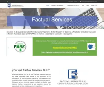 Factual-Services.com.mx(Inicio) Screenshot