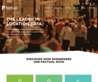 Factual.com(The Leader in Location Data) Screenshot
