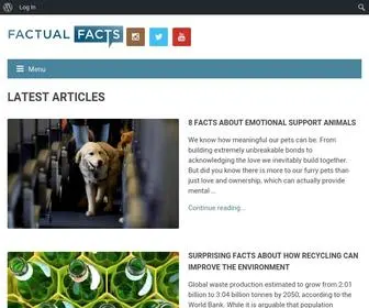 Factualfacts.com(The Interesting Facts Site) Screenshot