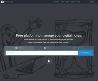 Factualnote.com(Annotation tool) Screenshot