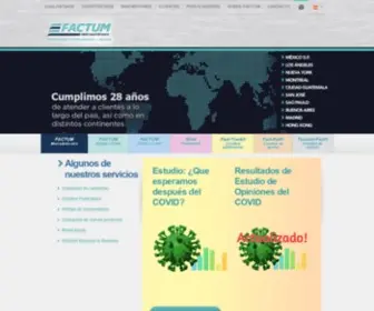 Factum-Marketing.com(Agencia de investigación) Screenshot