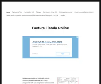 Factura-Fiscala.com(Factura Fiscala) Screenshot