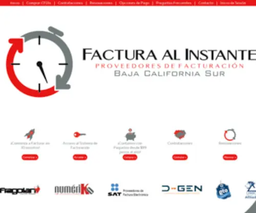 Facturabajacaliforniasur.com(Factura al Instante en Baja California Sur) Screenshot