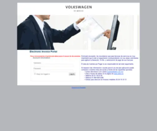 Facturaelectronicavw.com.mx(VWM) Screenshot