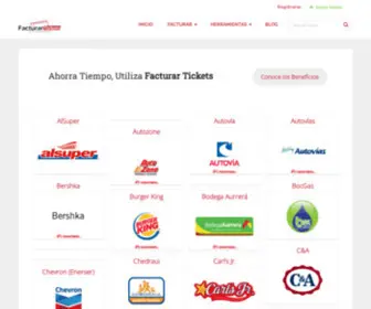 Facturartickets.com(Portal para Facturar Tickets de Todas las Marcas) Screenshot