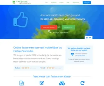 Factuursturen.be(Online facturatie software en offerte programma voor ondernemers) Screenshot