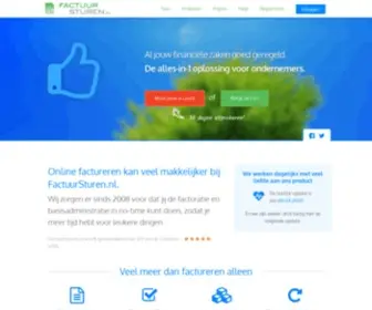 Factuursturen.nl(Online facturatie software en offerte programma voor ondernemers) Screenshot